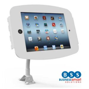 Flex-Stand iPad Enclosure Kiosk with Lockable Flip Cover (for iPad Mini)