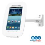 Flip-cover Samsung Galaxy Enclosure Kiosk with Swing-Arm Wall Mount (for Galaxy 10)
