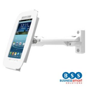 Flip-cover Samsung Galaxy Enclosure Kiosk with Swing-Arm Wall Mount (for Galaxy 7/ 8)