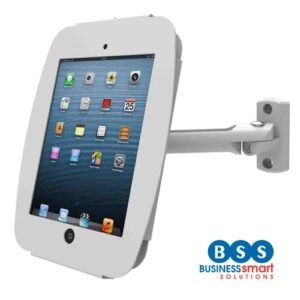 Flip-cover iPad Enclosure Kiosk with Swing-Arm Wall Mount (for iPad 2/3/4/Air)