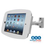 Flip-cover iPad Enclosure Kiosk with Swing-Arm Wall Mount (for iPad 2/3/4/Air)