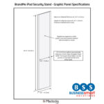 Floor Standing Samsung Galaxy Enclosure Kiosk with Personalised Message Panel Stand (for Galaxy Tab 3 7.0 / 8.0)