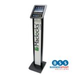 Floor Standing iPad Enclosure Kiosk with Personalised Message Panel Stand (for iPad 1/2/3/4/Air)