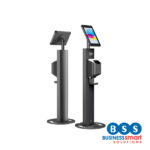 Compact iPad Printer Kiosk for 10.9"/11" | Visitor Badge Management Stand